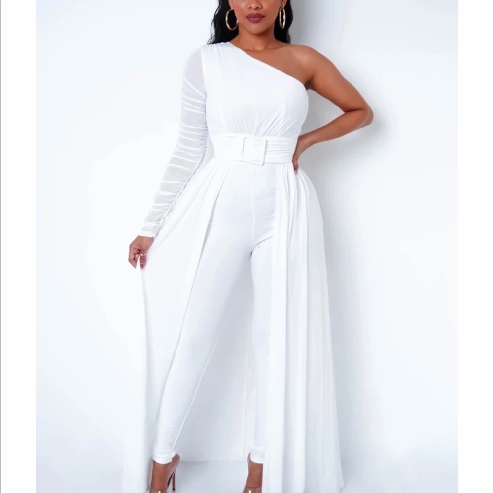 Buckle overlay jumpsuit